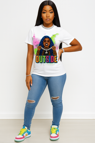 Outside