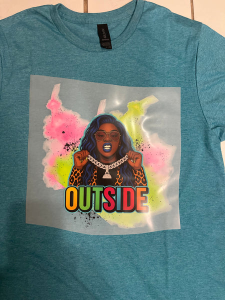 Outside